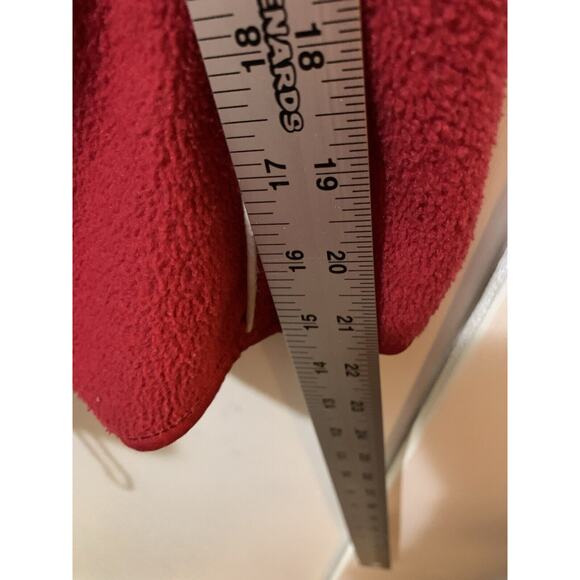 Vintage Canada Athletics Medium Men’s Red Athletic Fleece Jacket Long Sleeve Zip - Picture 14 of 15